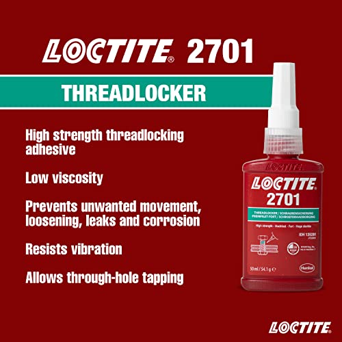 Henkel Fijador de roscas Loctite, 2701, 50 ml