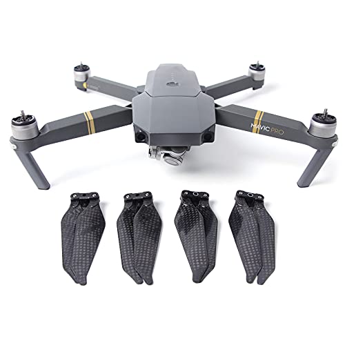 Hensych Hélice de bajo Ruido de Fibra de Carbono 8331 para Mavic Pro Platinum/Mavic Pro, 2 Pares