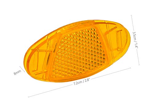 HENTEK 8 Piezas Reflectores para radios de Bicicleta, Reflector Velo Adecuado para Todo Tipo de Autos Plegables Rendimiento de Bicicleta de montaña Otros Autos