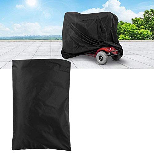 HERCHR Cubierta de Bicicleta, Cubierta para Lluvia al Aire Libre, Cubierta de Protección Impermeable Oxford Funda Protectora para Almacenamiento de Sillas de Ruedas y Scooters 140 x 66 x 92cm