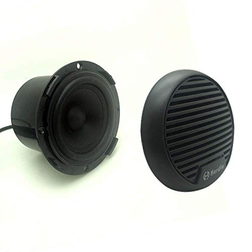 Herdio - Altavoces, 7,6 cm, resistentes impermeables para moto, barco ATV, tractor UTV, 140 W