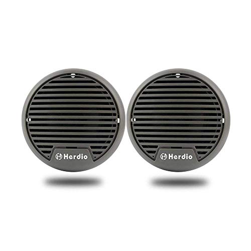 Herdio - Altavoces, 7,6 cm, resistentes impermeables para moto, barco ATV, tractor UTV, 140 W