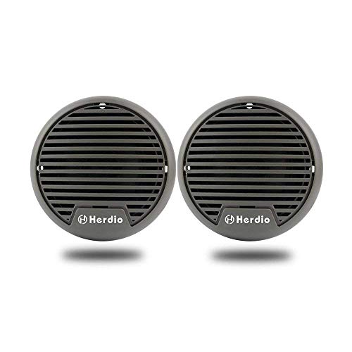 Herdio - Altavoces, 7,6 cm, resistentes impermeables para moto, barco ATV, tractor UTV, 140 W