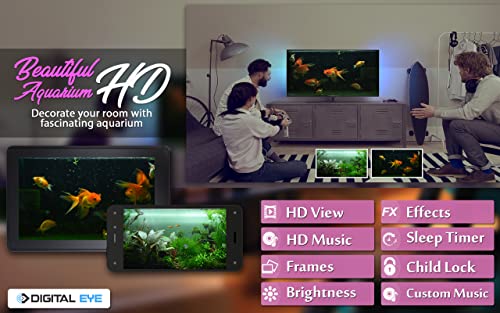 Hermoso acuario HD gratis: decora tu habitación con un hermoso acuario en tu televisor HDR 4K, televisor 8K y dispositivos de fuego como fondo de pantalla, decoración para las vacaciones de Navidad, t