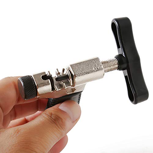 Herramienta De Cadena，Herramienta Eslabon Rapido Cadena de bicicleta Saw Bike Hand Squeeze Squeeze Alinemer Hook Reparación de reparación Herramienta de servicio W/H Enlace y repuesto PIN