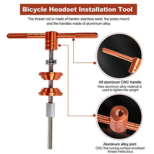 Herramienta de instalación para auriculares de bicicleta - Rodamiento de pedalier universal profesional presiona la herramienta de instalación para auriculares de bicicleta