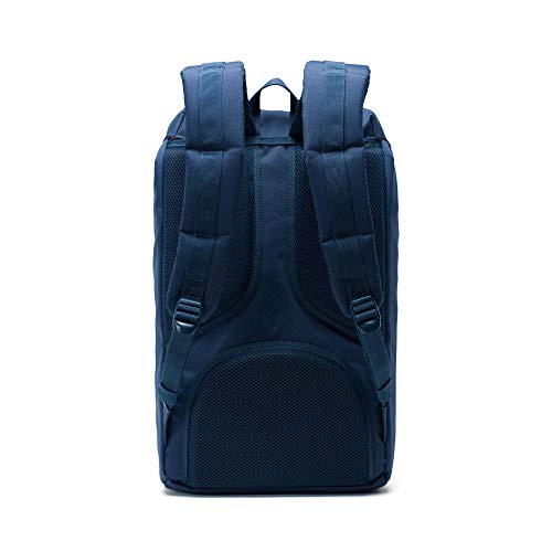 Herschel America Backpack, Navy/Tan Synthetic Leather Backpack, Einheitsgröße, 10014-Navy-One Size