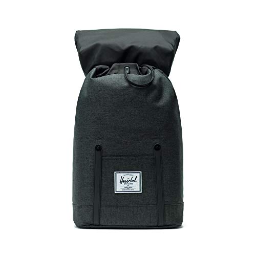 Herschel casual Rayado Negro/ Caucho Negro