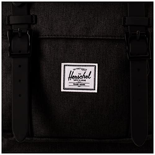 Herschel Little America Mid-volume casual Crosshatch Negro/ Negro, 17L