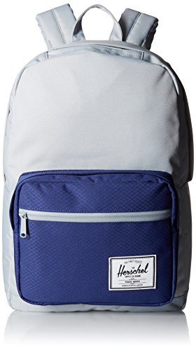 Herschel Pop Quiz mochila Tela Azul, Gris - Mochila para portátiles y netbooks (Tela, Azul, Gris, Monótono, Unisex, 38,1 cm (15"), Bolsillo frontal)