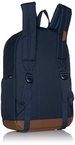 Herschel Pop Quiz - Mochila unisex para adultos, Peacoat - Sillín, color marrón, Classic 22L, Pop Quiz