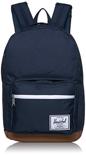 Herschel Pop Quiz - Mochila unisex para adultos, Peacoat - Sillín, color marrón, Classic 22L, Pop Quiz