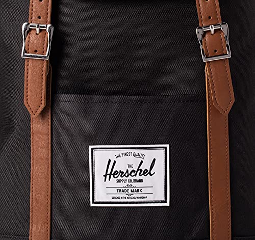 Herschel Retreat Classics Rucksack Unisex, Schwarz/Tan, Einheitsgröße 10066-00001-OS