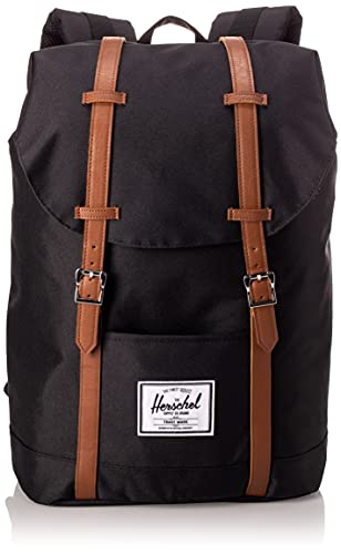 Herschel Retreat Classics Rucksack Unisex, Schwarz/Tan, Einheitsgröße 10066-00001-OS