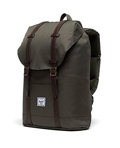 Herschel Retreat Mid-volume Mochila Mediana Unisex - Adulto, Ivy Green/Chicory Coffee, Talla única, informal.