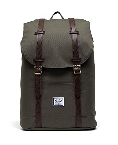 Herschel Retreat Mid-volume Mochila Mediana Unisex - Adulto, Ivy Green/Chicory Coffee, Talla única, informal.