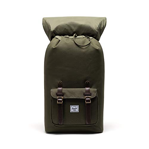 Herschel supply Herschel Herschel Little America Mochila Mochila, Ivy Green/achicoria Coffee, Classic 25.0L, Mochila para portátil Little America