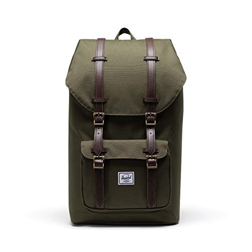 Herschel supply Herschel Herschel Little America Mochila Mochila, Ivy Green/achicoria Coffee, Classic 25.0L, Mochila para portátil Little America