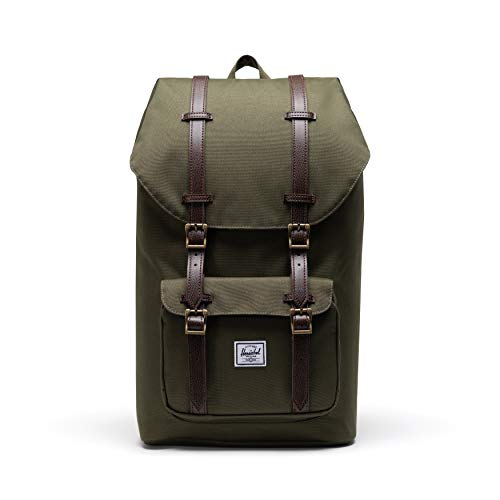 Herschel supply Herschel Herschel Little America Mochila Mochila, Ivy Green/achicoria Coffee, Classic 25.0L, Mochila para portátil Little America