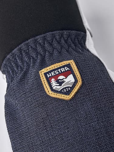 Hestra Army Leather Patrol - Guantes de esquí y Snowboard (3 Dedos), Azul Marino, 9