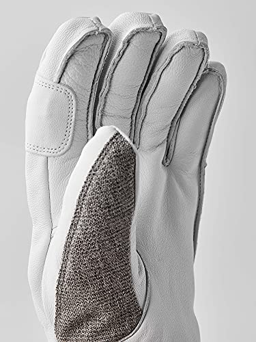 Hestra Guantes de esquí: Army Leather Patrol Winter Cold Weather Gloves, gris claro, 10