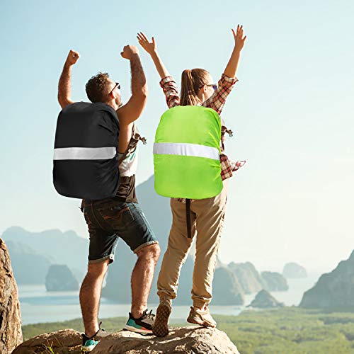 Heveer Fundas para Mochilas Cubierta Impermeable Mochila 40-50L para Excursionismo Camping Viajar Actividades al Aire Libre 2 Pcs