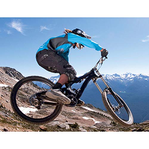 HFJLL Traje de Descenso al Aire Libre - Mountain Bike Motocross Jersey Camiseta de Manga Larga,No.1,L