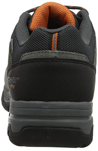 Hi-Tec Banderra II Low WP Wide, Zapatillas de Senderismo Hombre, Gris (Charcoal/Graphite/Burnt Orange 51), 47 EU