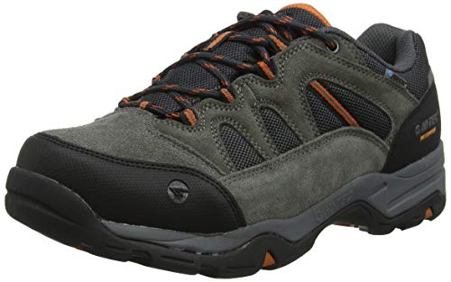 Hi-Tec Banderra II Low WP Wide, Zapatillas de Senderismo Hombre, Gris (Charcoal/Graphite/Burnt Orange 51), 47 EU