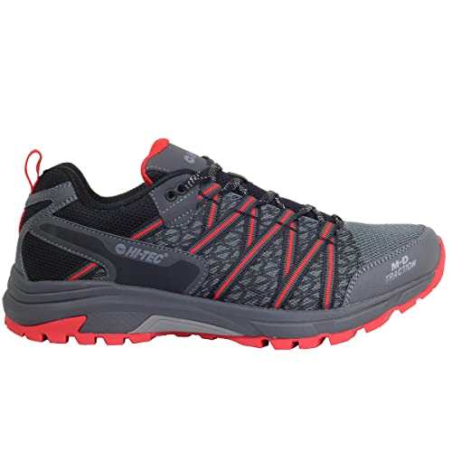 HI-TEC Serra Zapatillas Trail Running Hombre, Calzado Trail Hombre, Calzado Senderismo Hombre (Charcoal/Black, Numeric_42)