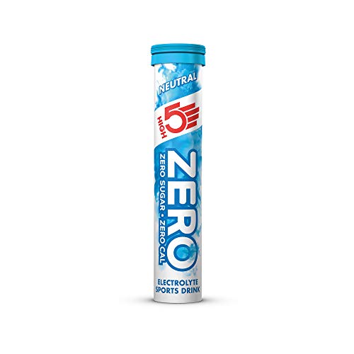 High5 Zero Bebida Isotónica De Hidratación Electrolítica con Vitamina C - Neutro - 20 Tablet Tubes 320 g (106998002000GBR)