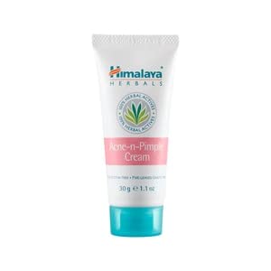 Himalaya Acne-N-Pimple Cream - Crema Para La Espinilla Y El Acné | Fórmula De Limpieza Profunda Que Previene Las Espinillas, Manchas Y Imperfecciones | Contiene Aloe Vera Para Sanar Y Suavizar La Piel, 30g