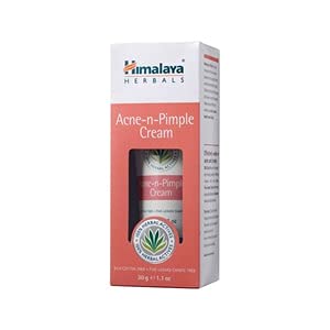 Himalaya Acne-N-Pimple Cream - Crema Para La Espinilla Y El Acné | Fórmula De Limpieza Profunda Que Previene Las Espinillas, Manchas Y Imperfecciones | Contiene Aloe Vera Para Sanar Y Suavizar La Piel, 30g