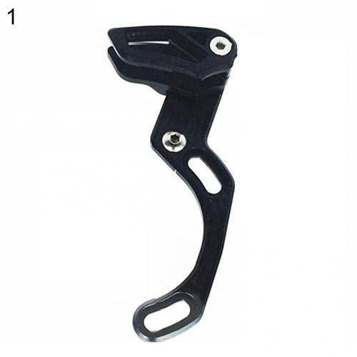 HIXISTO Guia Cadenas Bicicleta，GuíA De Cadenas MTB Bicicleta de montaña Guidelock Lightweight Aley de aleación de una Cadena de Cadena de un Solo Disco (Color : Black 1)