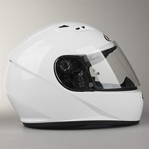 HJC 10102807 Casco de Moto, White, Talla S