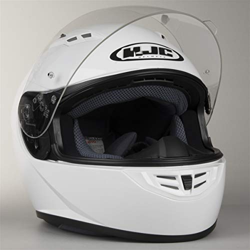 HJC 10102807 Casco de Moto, White, Talla S