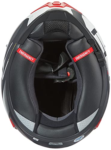 HJC Helmets 2430_25628 HJC RPHA70 Vias Mc1SF M, Hombre, Rojo/Blanco, Medium