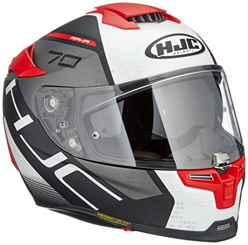 HJC Helmets 2430_25628 HJC RPHA70 Vias Mc1SF M, Hombre, Rojo/Blanco, Medium