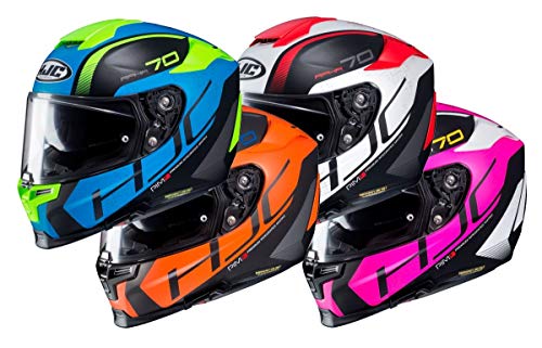 HJC Helmets Casco de moto RPHA 70 VIAS MC8SF, Negro/Rosa, M