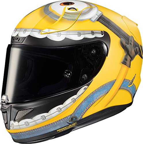 HJC Helmets Casco integral de moto RPHA11 OTTO MINIONS, M, Amarillo