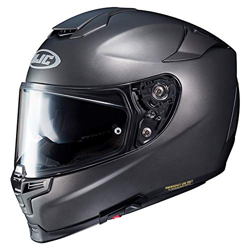 HJC RPHA70 - Casco de moto, color Semi Flat Titanium, talla L