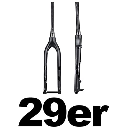 HJXX 27,5 Horquilla Delantera de Bicicleta de 29 Pulgadas, Horquilla de suspensión de Bicicleta, Horquilla de Carbono rígida Horquilla rígida de Carbono para Bicicleta MTB, Eje hasta 15X100mm