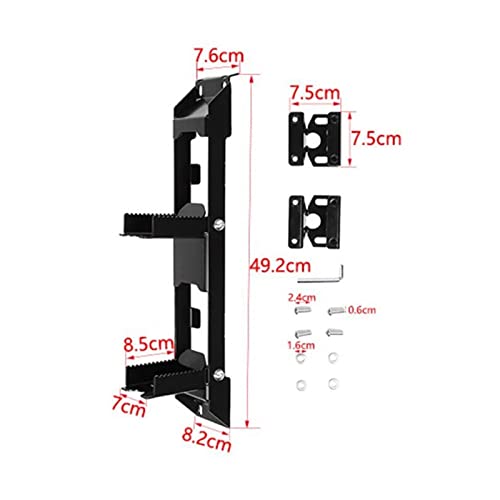 HKPKYK Pedal de Subida de pie de bisagra de Puerta Trasera de Coche, para Suzuki Jimny JB64 2019-2021, Accesorios de Escalera de Pedal Plegable para Puerta Trasera