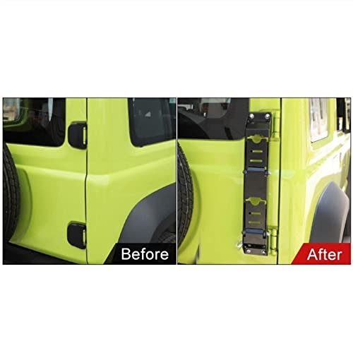 HKPKYK Pedal de Subida de pie de bisagra de Puerta Trasera de Coche, para Suzuki Jimny JB64 2019-2021, Accesorios de Escalera de Pedal Plegable para Puerta Trasera