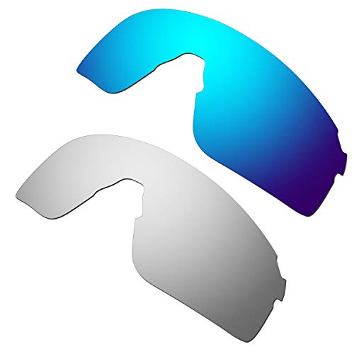 HKUCO Lentes de repuesto para Oakley EVZero Blades Azul/Titanio Gafas de sol
