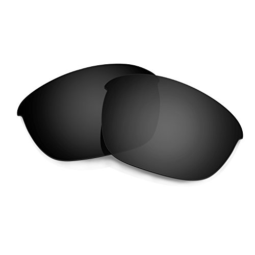 HKUCO Mens Replacement Lenses For Oakley Half Jacket 2.0 Sunglasses Black Polarized