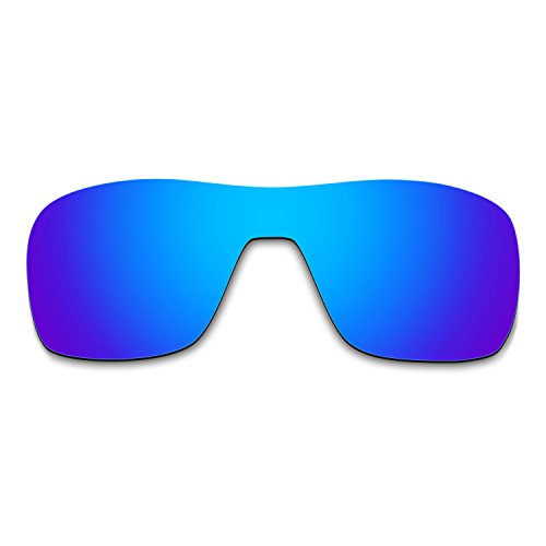 HKUCO Plus Mens Replacement Lenses For Oakley Turbine Rotor Sunglasses Blue Polarized