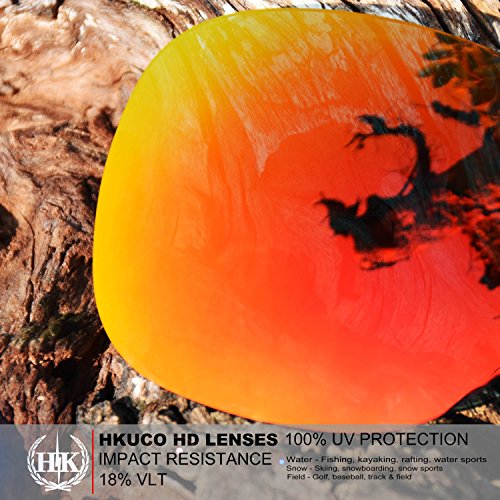 HKUCO Reforzarse Lentes de repuesto para Oakley Drop Point Gafas de sol Rojo/Azul Polarizado