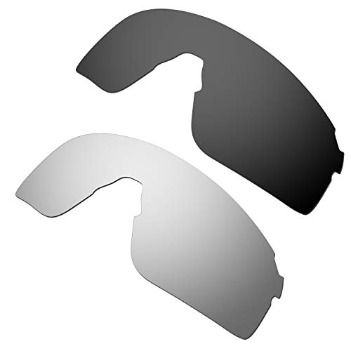 HKUCO Reforzarse Lentes de repuesto para Oakley EVZero Blades Negro/Titanio Gafas de sol