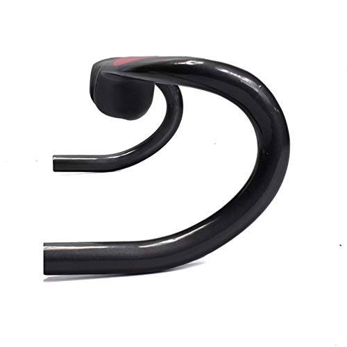 HKYMBM Manillar Carbono Carretera, De Alta Resistencia De La Fibra De Carbono Plegado De Carretera Manillar Los 31.8MM Ultraligero De Ciclo De Bent Bar Drop Bars 400MM / 420MM / 440MM,440mm